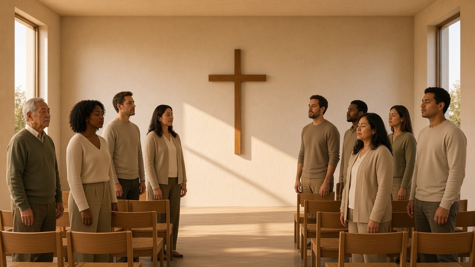Illustrative photo of a worship gathering