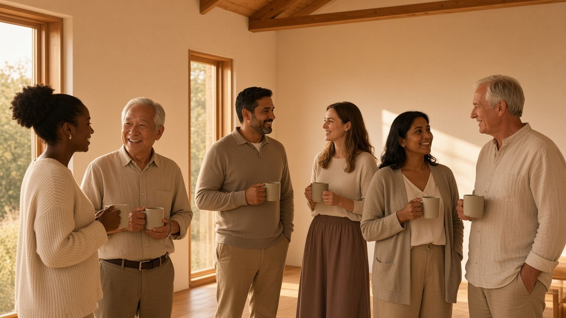 Illustrative photo of a warm community gathering